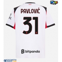 Moški Nogometni dresi AC Milan Strahinja Pavlovic #31 Gostujoči 2025-26 Kratek Rokav